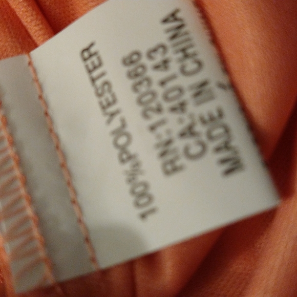 Size L Lavena peach chiffon scrunch blouse - Picture 13 of 14